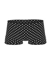 Victoria's Secret PINK Black Dot Print Short Cotton Boyshort Knickers - Image 3 of 3