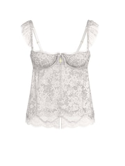 Victoria's Secret Coconut White Unlined Lace Flyaway Bra Top - Image 3 of 3