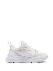 Puma White/Grey Womens Cassia Lux Sneakers - Image 1 of 6