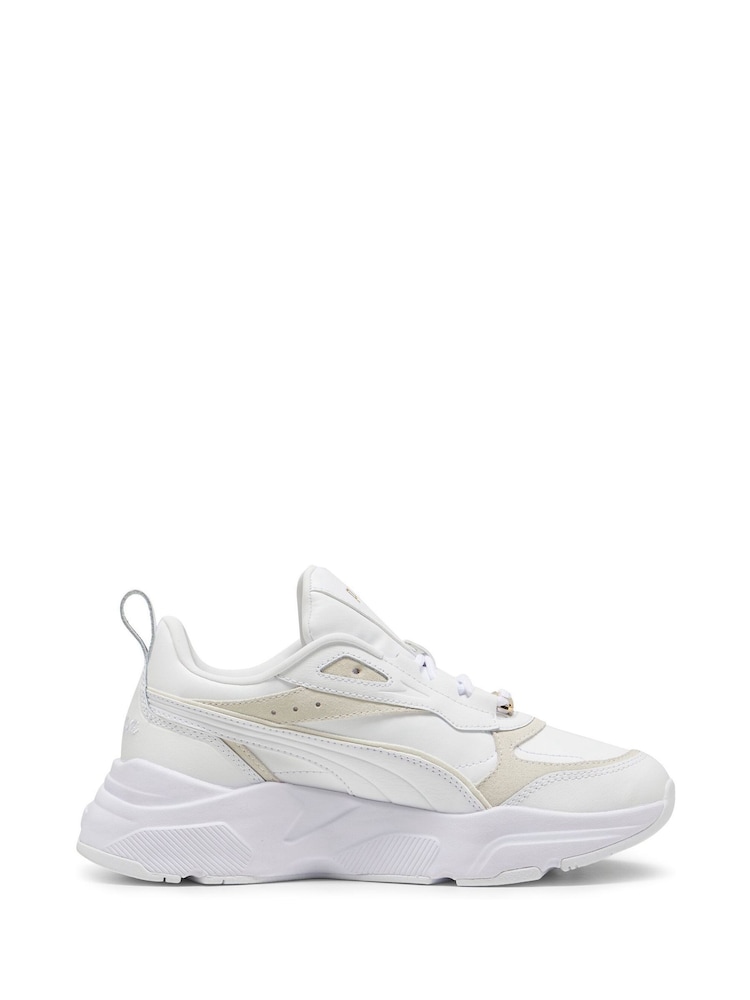 Puma White/Grey Womens Cassia Lux Sneakers - Image 1 of 6