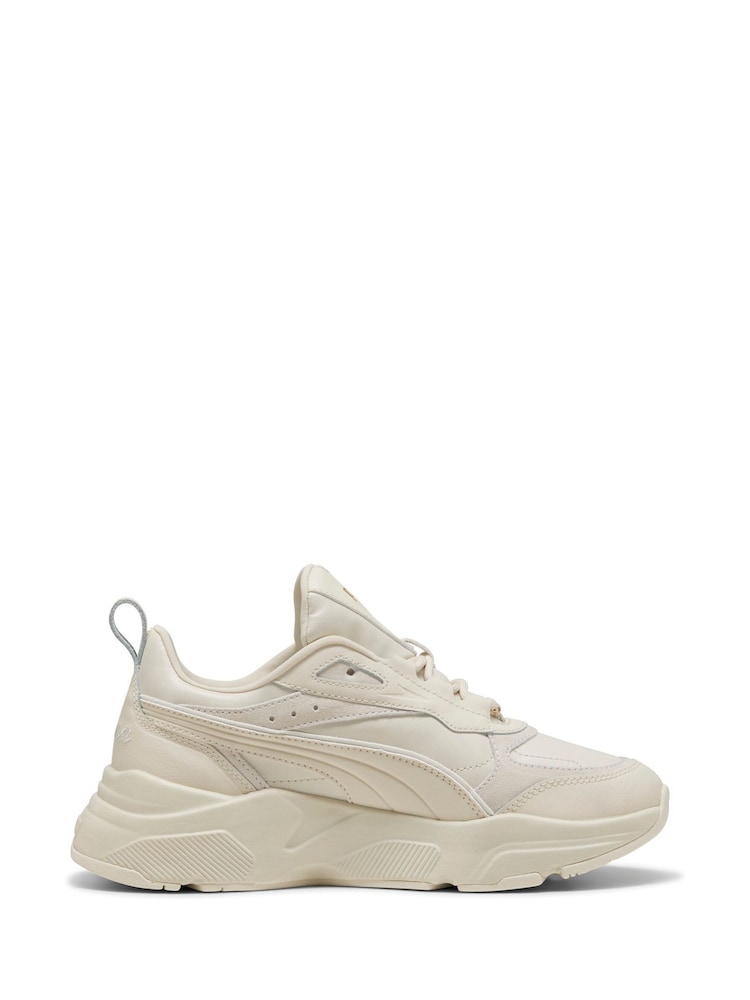 Puma White Womens Cassia Lux Sneakers - Image 1 of 6