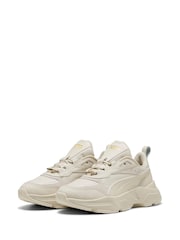 Puma White Womens Cassia Lux Sneakers - Image 3 of 6