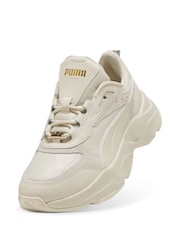 Puma White Womens Cassia Lux Sneakers - Image 4 of 6