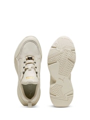 Puma White Womens Cassia Lux Sneakers - Image 5 of 6