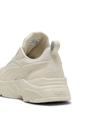 Puma White Womens Cassia Lux Sneakers - Image 6 of 6