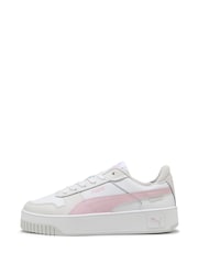 Puma White Womens Carina Street Sneakers - Image 2 of 6