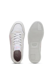 Puma White Womens Carina Street Sneakers - Image 3 of 6