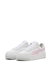 Puma White Womens Carina Street Sneakers - Image 4 of 6