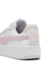 Puma White Womens Carina Street Sneakers - Image 5 of 6
