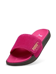 Puma Pink Leadcat 2.0 Palermo Foil Slides - Image 3 of 5