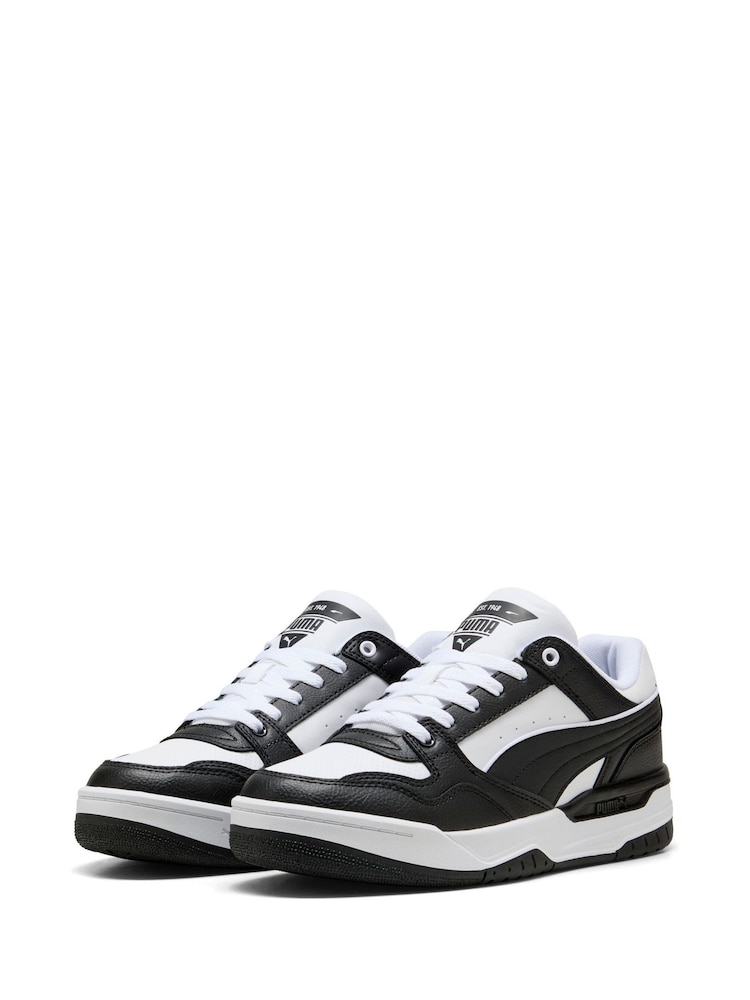Noir/Blanc - Baskets Puma Rebound rétro - Image 3 of 5