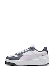 Puma Off White Womens Carina Street Sneakers - Image 2 of 5