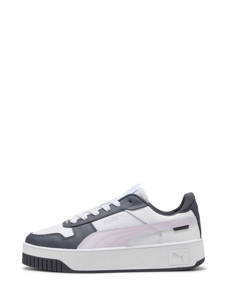 Puma Off White Womens Carina Street Sneakers - Image 2 of 5