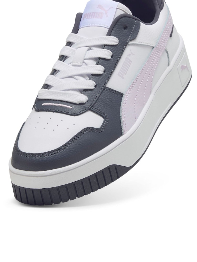 Puma Off White Womens Carina Street Sneakers - Image 5 of 5