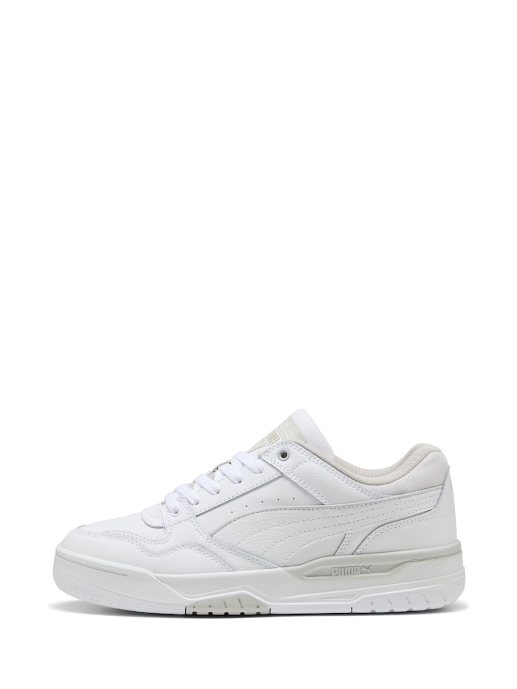 Puma White Rebound Retro Sneakers - Image 2 of 6