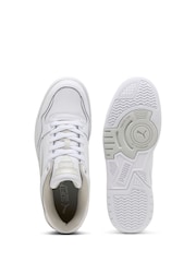 Puma White Rebound Retro Sneakers - Image 4 of 6