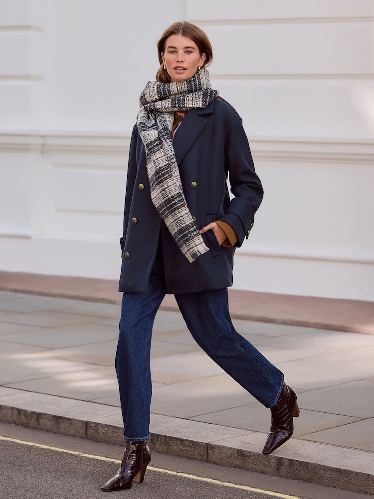 Navy N. Premium Military Pea Coat - Image 1 of 10