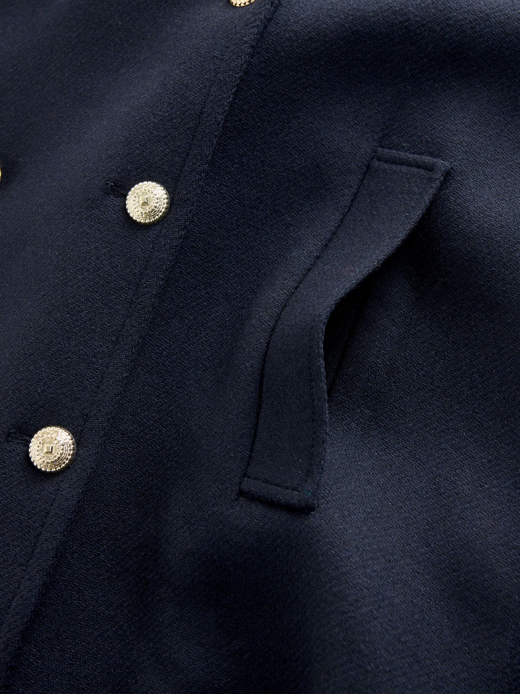 Buy Navy N. Premium Military Pea Coat from Next USA