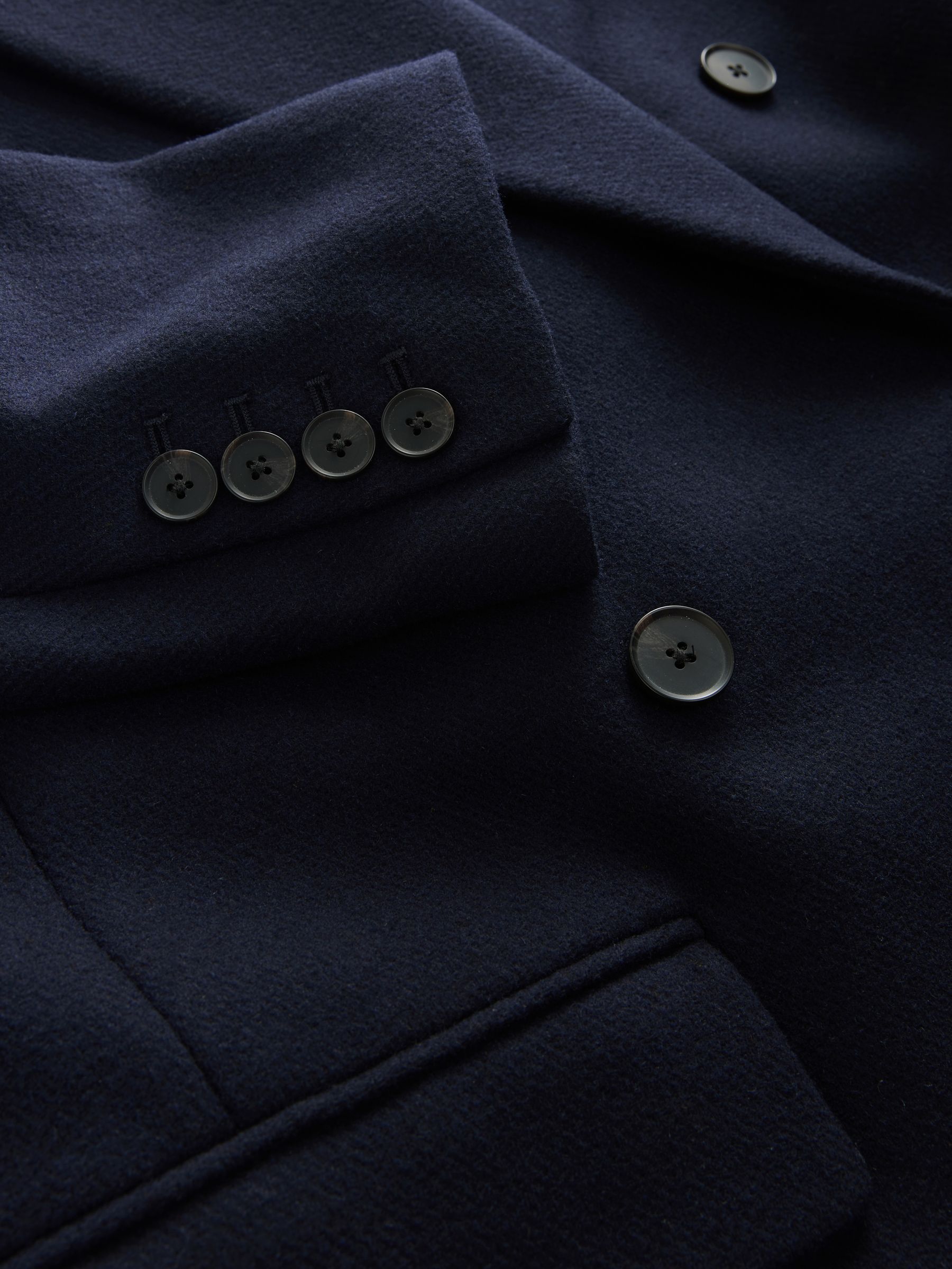 Buy Navy Blue N. Premium Wool Blend Long Coat from Next Canada