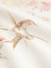 Ecru Bird Print Cotton Worker Jacket - Image 7 of 8