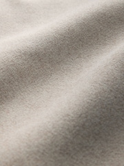 Stone Belted Coat with Faux Fur Detachable Collar - Image 10 of 11