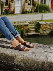 Cotswolds Lushill Brown Mules - Image 1 of 5