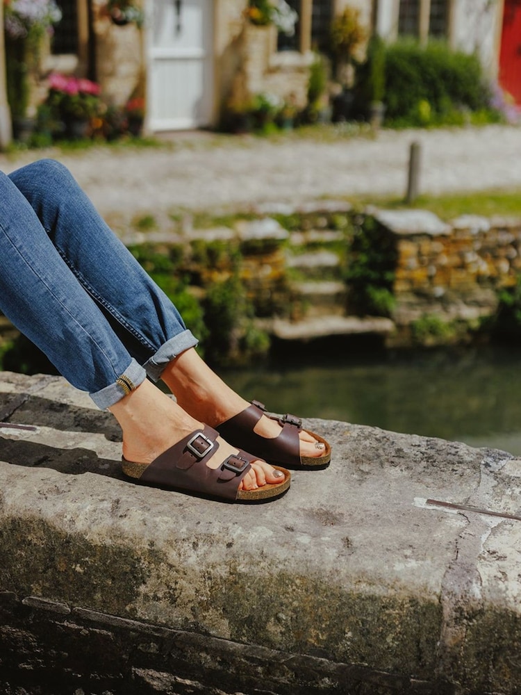 Cotswolds Lushill Brown Mules - Image 1 of 5