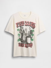 Gap Cream The Doors Short Sleeve Graphic Band T-Shirt - Image 4 of 5