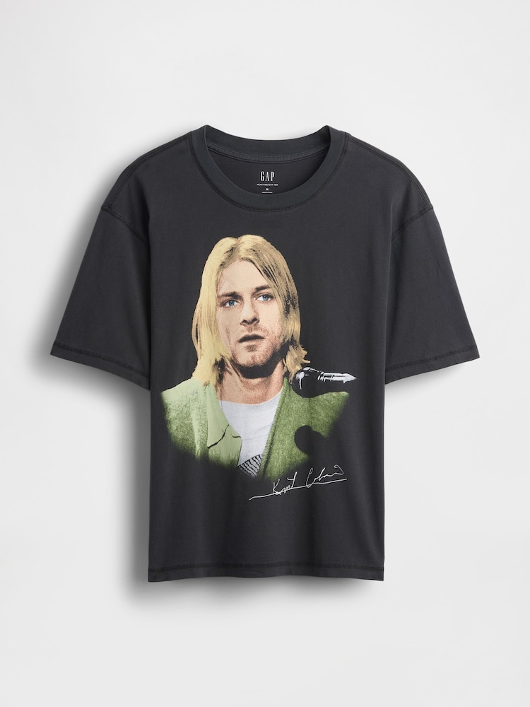 Gap Kurt Cobain Relaxed Boxy Graphic T-Shirt - Imagen 5 de 5
