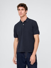 Gap Navy/Blue Cotton Pique Short Sleeve Polo Shirt - Image 1 of 5