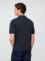 Gap Navy/Blue Cotton Pique Short Sleeve Polo Shirt - Image 2 of 5