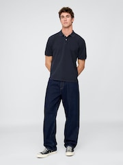 Gap Navy/Blue Cotton Pique Short Sleeve Polo Shirt - Image 3 of 5