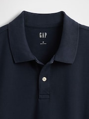 Gap Navy/Blue Cotton Pique Short Sleeve Polo Shirt - Image 5 of 5