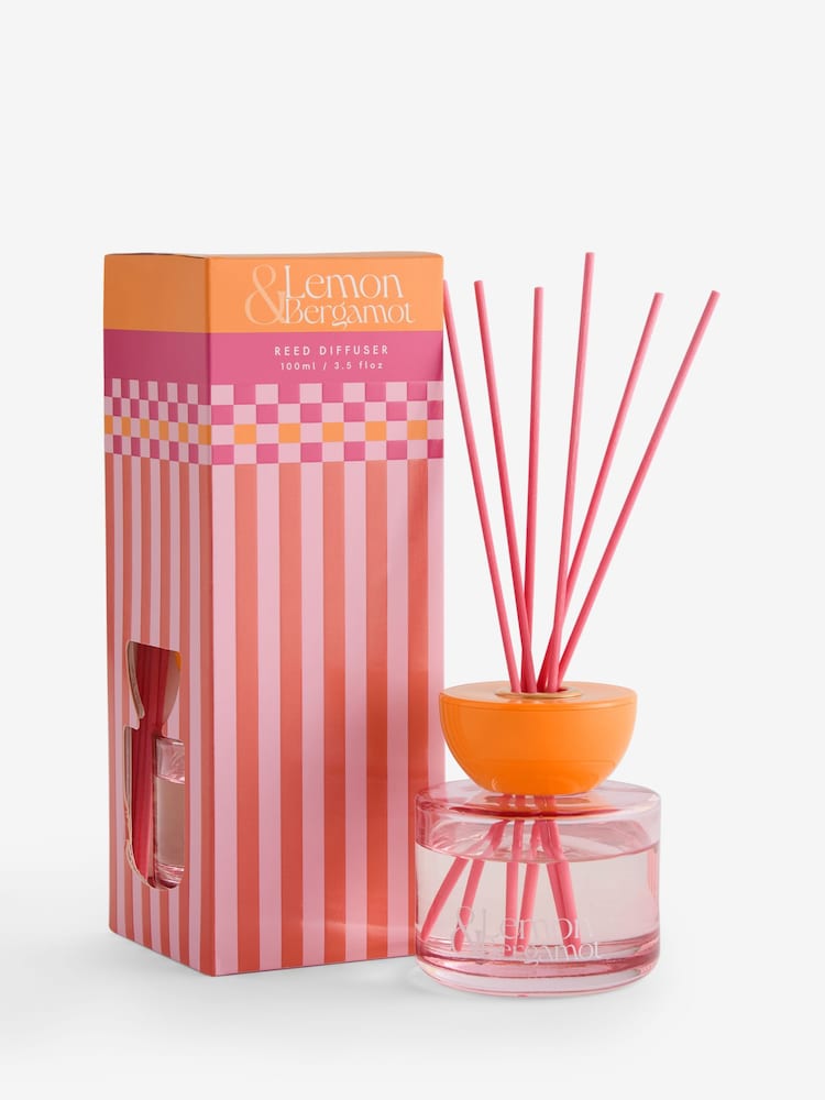 Lemon & Bergamot Pink Bright Collection 100ml Diffuser - Image 4 of 4