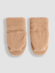 JoJo Maman Bébé Beige Borg Pram Gloves - Image 2 of 4