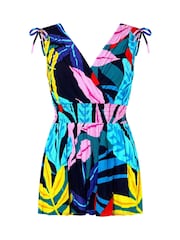 Joe Browns Tropical Print V-Neck Tie Shoulder Top - Imagen 7 de 7