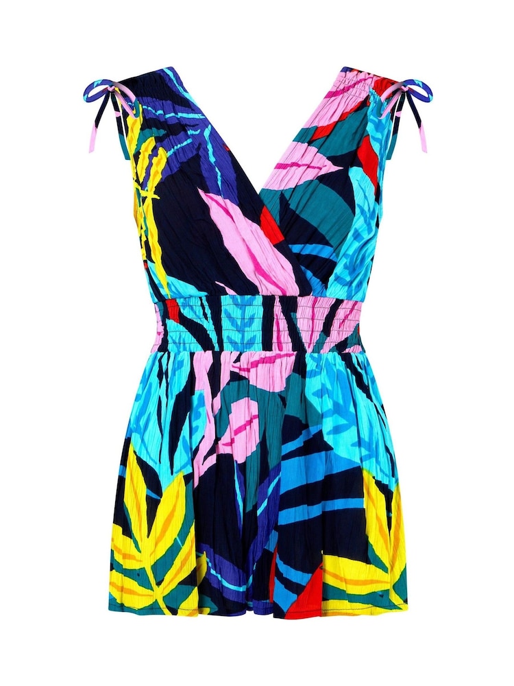 Joe Browns Tropical Print V-Neck Tie Shoulder Top - Imagen 7 de 7
