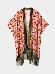 Joe Browns Velvet Paisley Fringe Kimono - Image 3 of 3