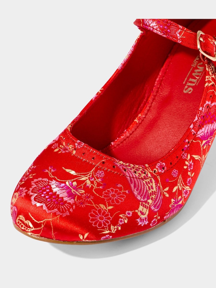 Joe Browns Satin Jacquard Mary Jane Heels - Imagen 5 de 5 Joe Browns Satin Jacquard Mary Jane Heels - Imagen 5 de 5