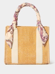 Joe Browns Brown Paisley Structured Woven Bag - Image 1 of 4