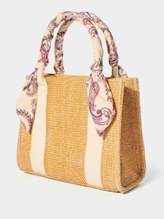 Joe Browns Brown Paisley Structured Woven Bag - Image 2 of 4