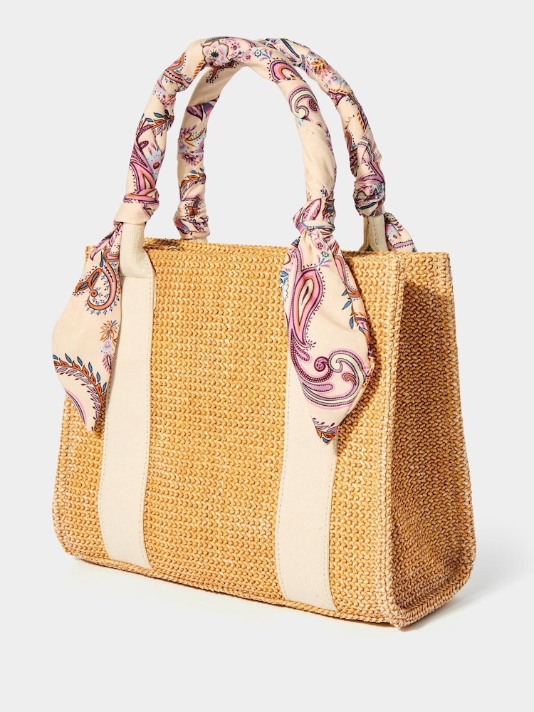 Joe Browns Brown Paisley Structured Woven Bag - Image 2 of 4