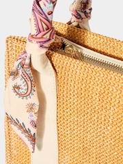 Joe Browns Brown Paisley Structured Woven Bag - Image 3 of 4