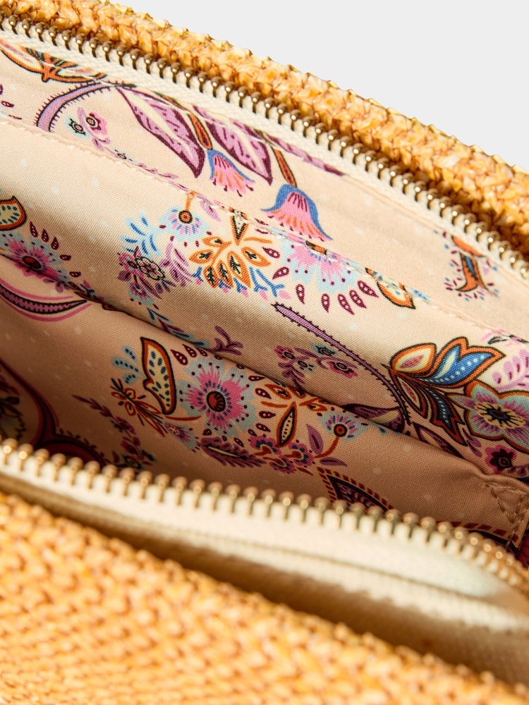 Joe Browns Brown Paisley Structured Woven Bag - Image 4 of 4
