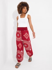 Joe Browns Cuffed Relaxed Print Lightweight Trousers - Image 3 of 7
