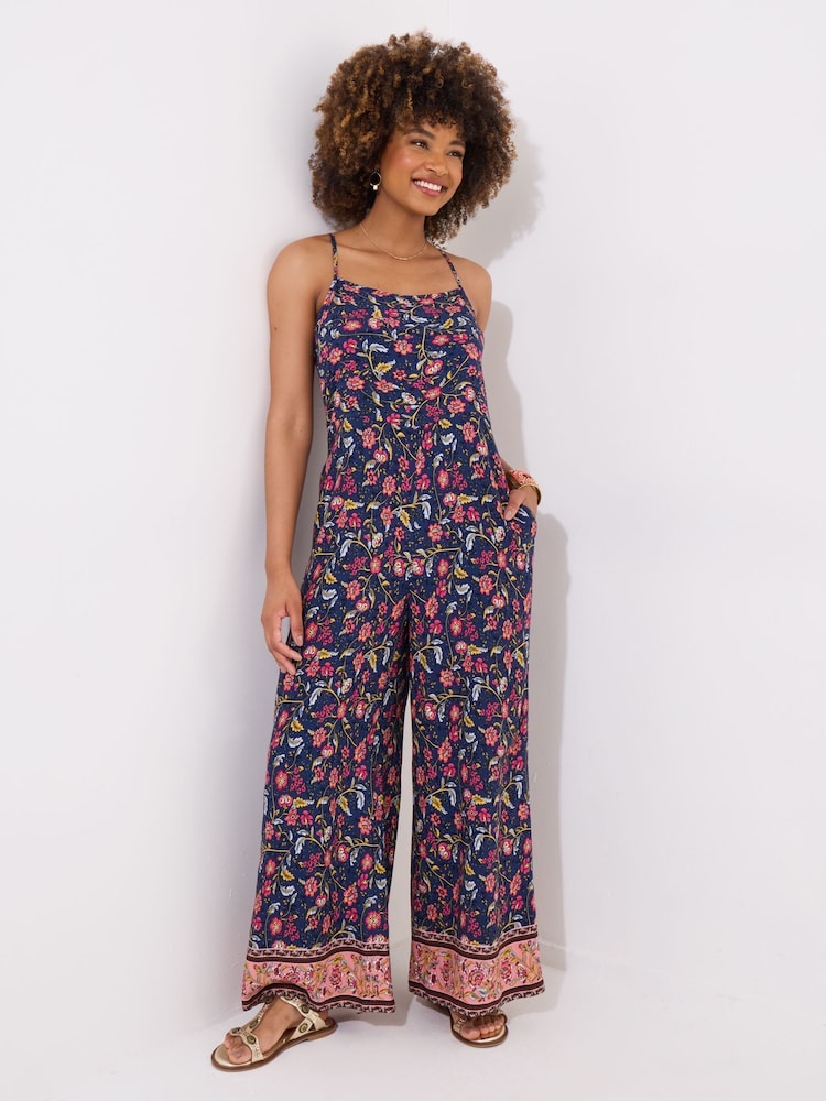 Joe Browns Strappy Floral Border Print Jumpsuit - Imagen 2 de 5