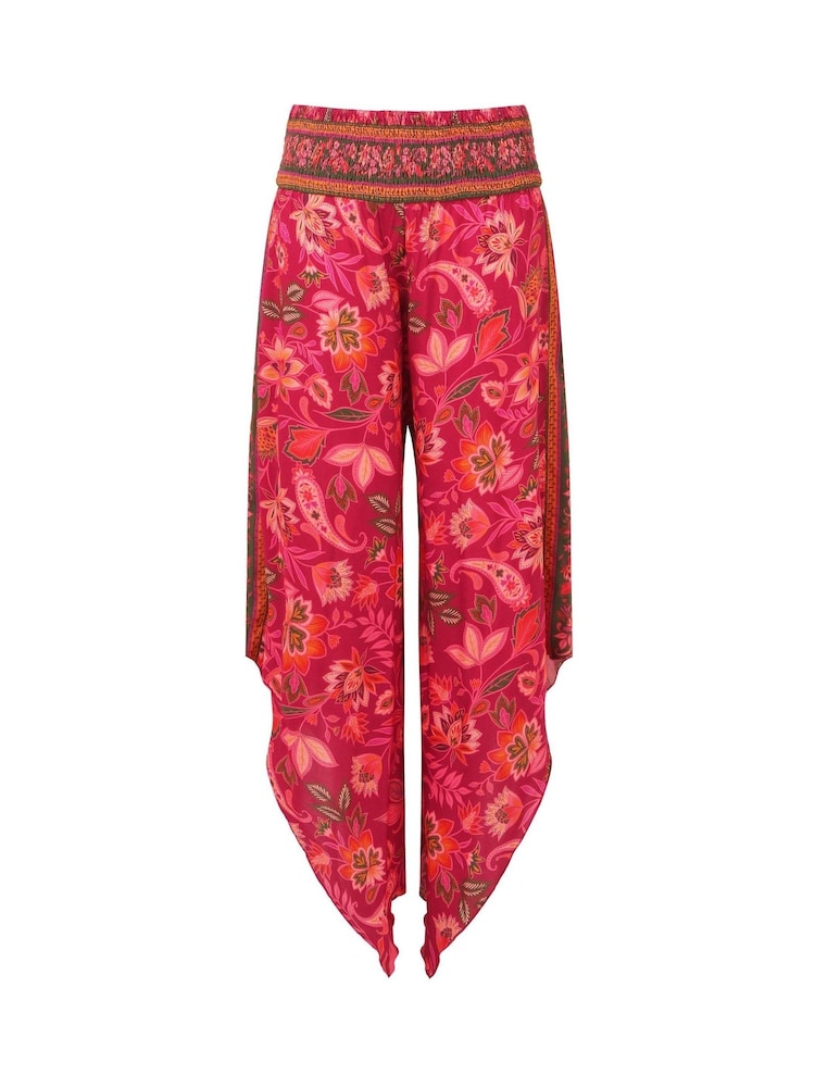 Joe Browns Relaxed Fit Contrast Floral Border Print Trousers - Image 7 of 7