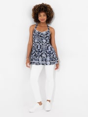 Joe Browns Blue Floral Longline Top - Image 2 of 5