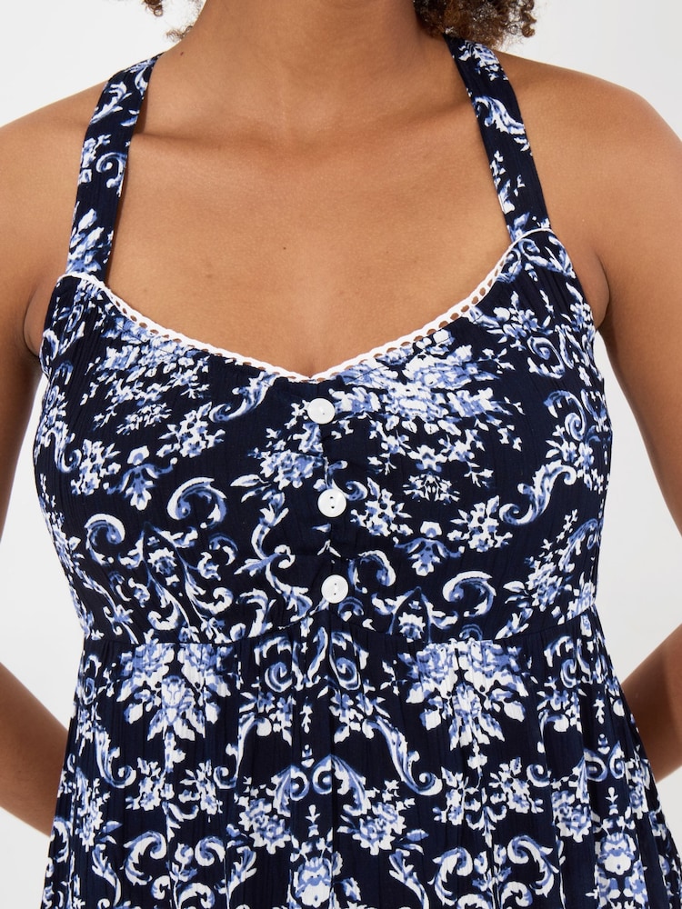 Joe Browns Blue Floral Longline Top - Image 3 of 5