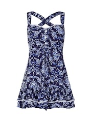 Joe Browns Blue Floral Longline Top - Image 5 of 5